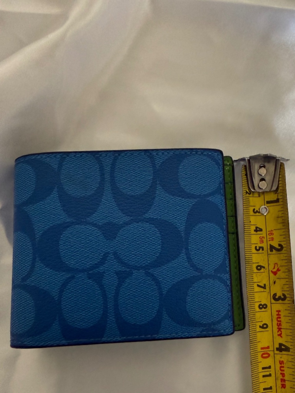 Coach 3-In-1 Bi-fold Wallet Signature C Coated Canvas Mens Multicolor NWOT - Picture 7 of 7
